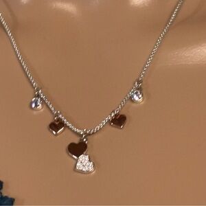 ❤️Swarovski Crystal & Heart Sterling Silver Necklace
